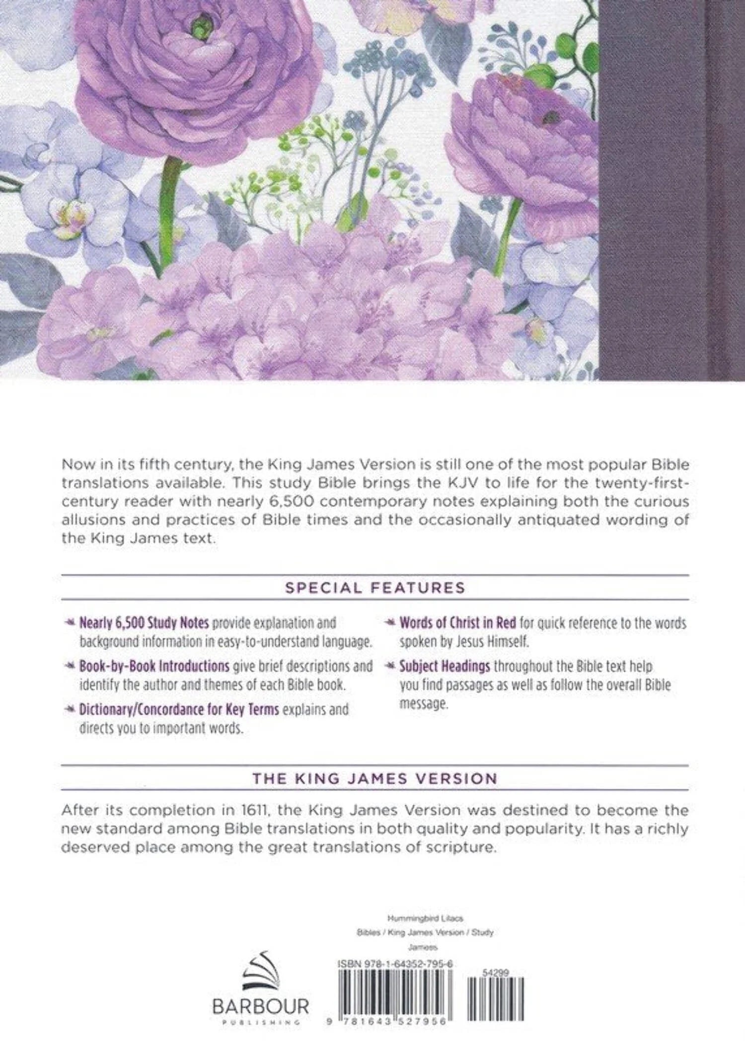 KJV Study Bible KJV Study Bible - Large Print [Hummingbird Lilacs], (Hardcover)