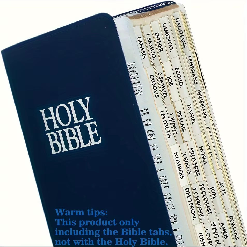 Bible Tabs,Bible Sticky Tabs for Old and New Testament,Bible Book Tabs,Bible Labels Tabs,Bible Tabs,Sticky Tabs.(Golden Edged)