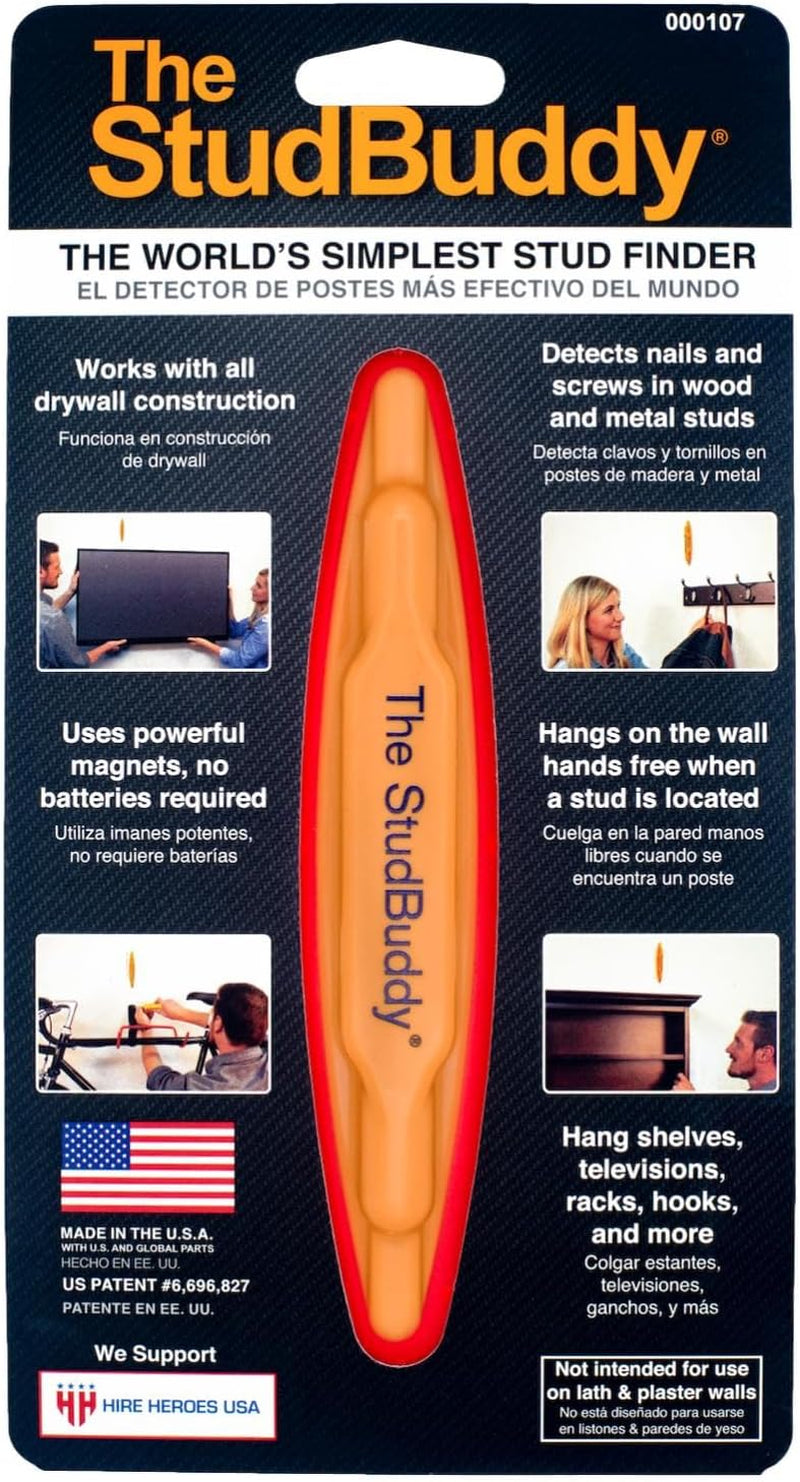 The Original Studbuddy® Magnetic Stud Finder - Made in the USA - Easy to Use Stud Finder - No Batteries Required - Powerful Magnet Stud Finder - Stud Finder for Drywall and Wood