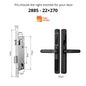 Tuya Wifi App Waterproof Smart Door Lock Aluminum Biometric Lock Fingerprint Door Handle Digital Keyless Lock for Glass Sliding