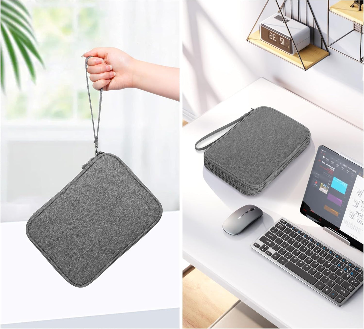 , Travel Cord Organizer Case, Compact Electronics Accessories Bag for Cable, Cord, Charger, Phone