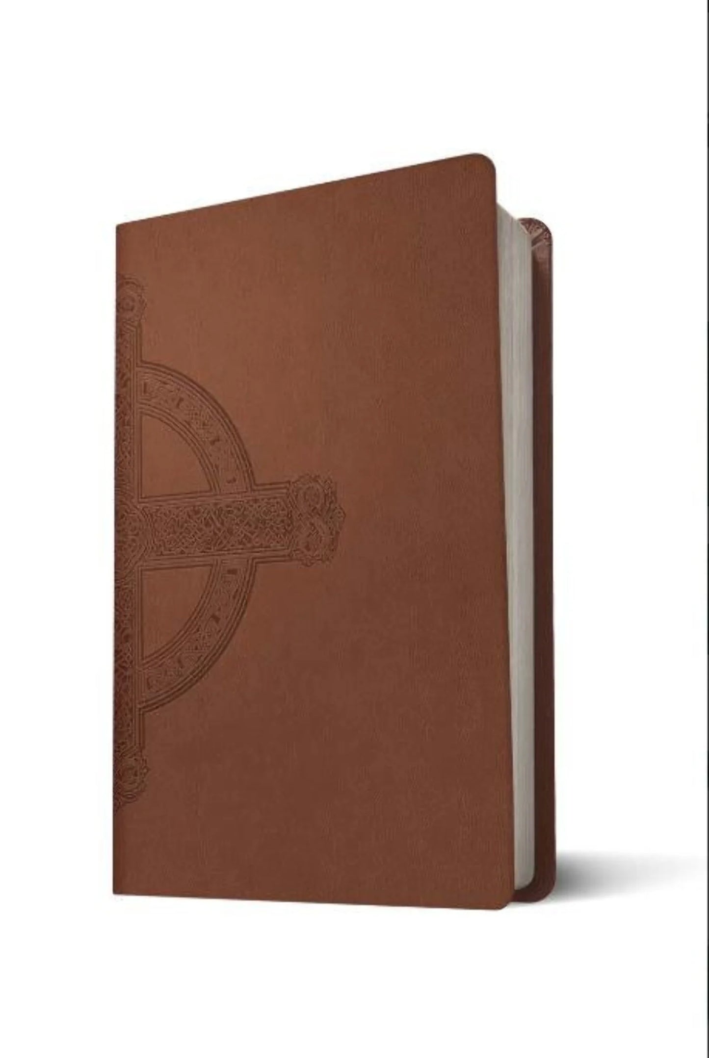 NLT Large Print Premium Value Thinline Bible, Filament Enabled (Leatherlike, Brown Celtic Cross), (Hardcover)