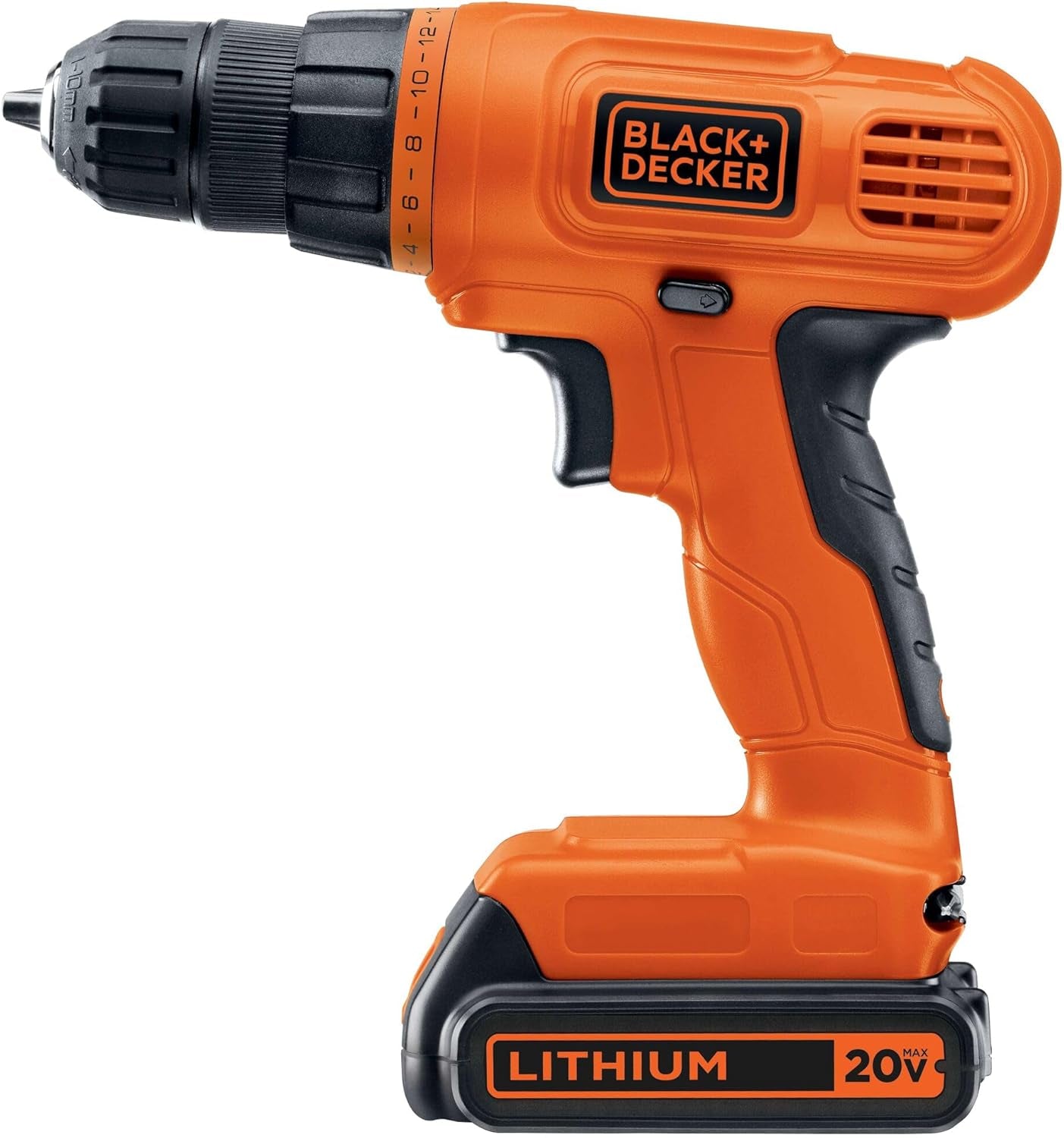 BLACK+DECKER 20V MAX POWERCONNECT Power Drill Cordless Drill Driver Electric Screwdriver with 30 Piece Bit Set, Battery and Charger Included (LD120VA)