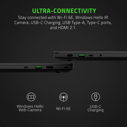 Blade 14 Gaming Laptop: AMD Ryzen 9 5900HX 8 Core, NVIDIA Geforce RTX 3070, 14" QHD 165Hz, 16GB RAM, 1TB SSD - CNC Aluminum - Chroma RGB - THX Spatial Audio - Vapor Chamber Cooling