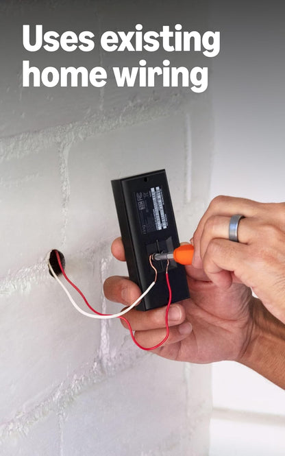 Video Doorbell Wired, Home or Business Security, Two-Way Talk, Advanced Motion Detection, HD Camera and Real-Time Alerts to Monitor Your Front Door (Wi Required)