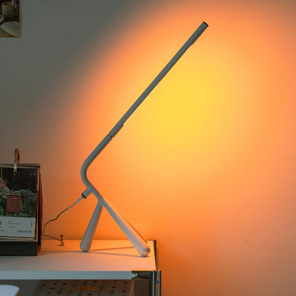 LED Creative Desk Lamp with USB Tybe-C Stepless Dimmable Eye Caring Desk Light for Home Office Bedroom Bedside College Dorm, Reading Lamp,Decorative Gift Table Lamp Red Orange