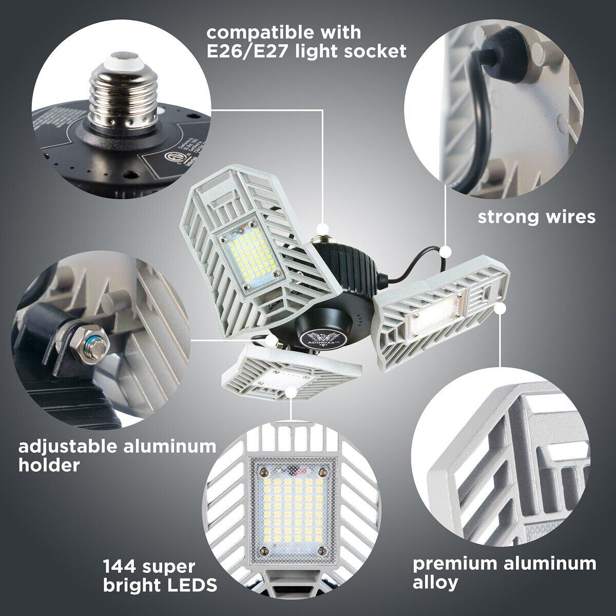 Led Garage Light-Led Adjustable Light-Basement Led Light