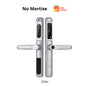 Tuya Wifi App Waterproof Smart Door Lock Aluminum Biometric Lock Fingerprint Door Handle Digital Keyless Lock for Glass Sliding