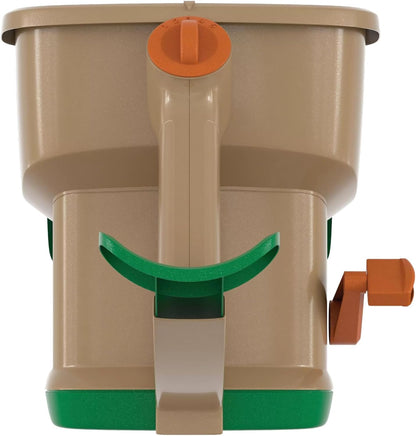 Scotts Whirl Hand-Powered Spreader for Grass Seed, Fertilizer, Salt, Ice Melt, Handheld Spreader Holds up to 1,500 Sq. Ft. Product