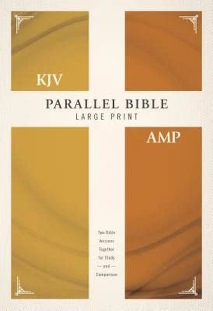 KJV, Amplified, Parallel Bible, Large Print, Hardcover, Red Letter Edition: Two Bible Versions Together for Study and Co, (Hardcover)