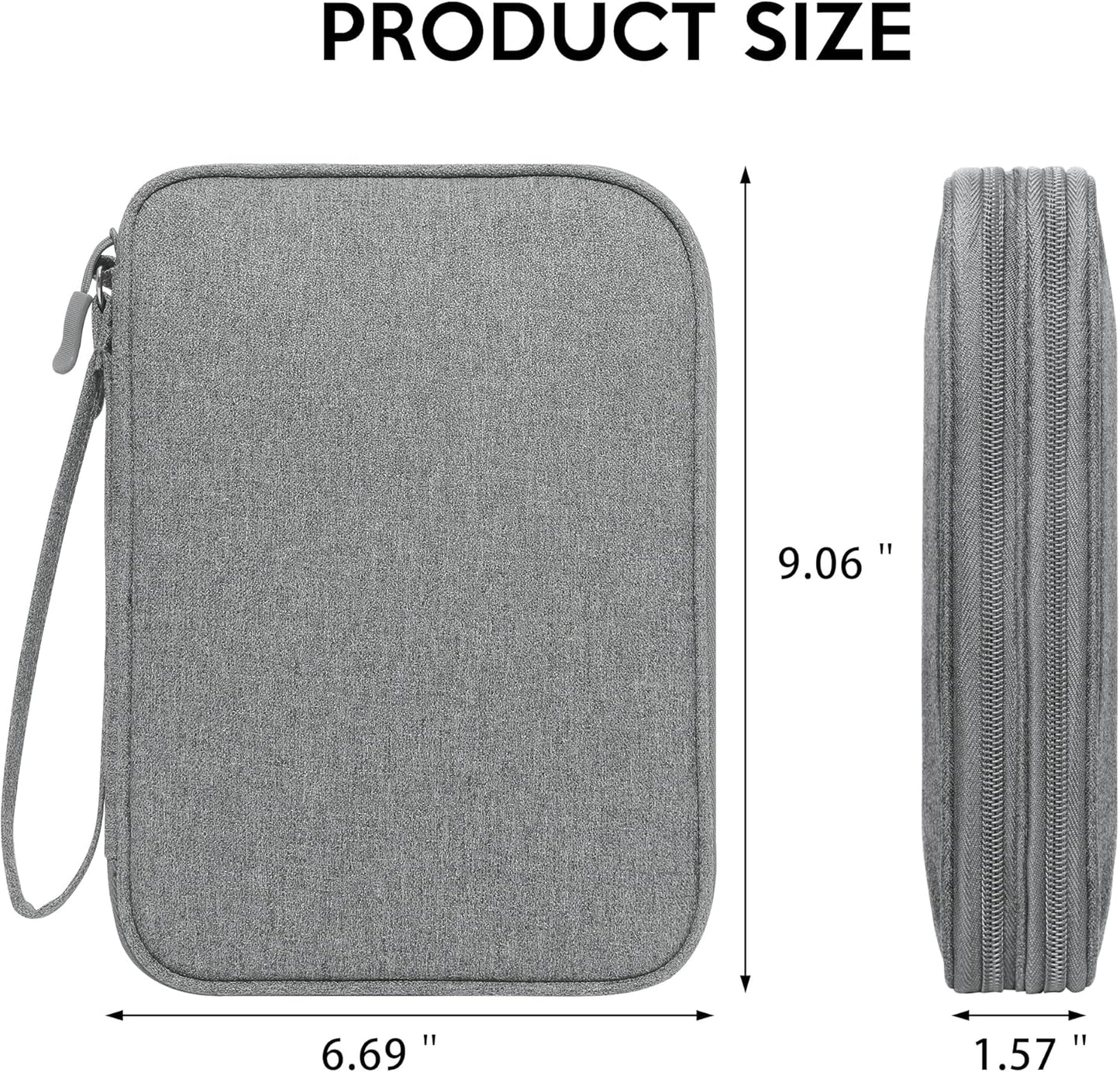 , Travel Cord Organizer Case, Compact Electronics Accessories Bag for Cable, Cord, Charger, Phone