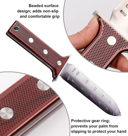 Gardening Hori Hori Garden Knife - Gardening Knife,Soil Kniver, Serrated Side Weeding,Digging,Garden Knives with Sheath,Full Tang Hori Hori