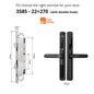 Tuya Wifi App Waterproof Smart Door Lock Aluminum Biometric Lock Fingerprint Door Handle Digital Keyless Lock for Glass Sliding