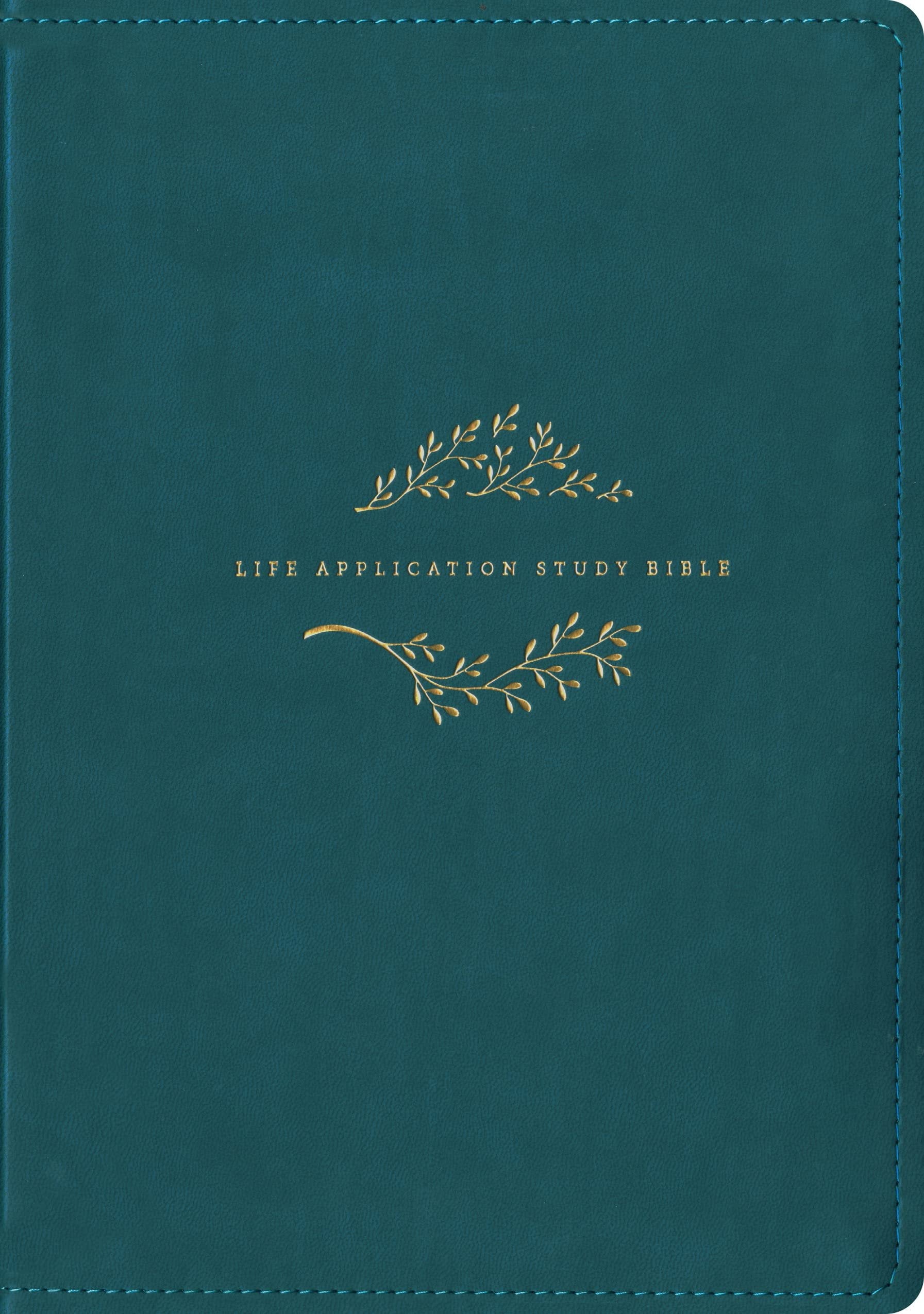 KJV Life Application Study Bible, Third Edition, Large Print (Leatherlike, Teal Blue, Indexed, Red Letter) (Hardcover)