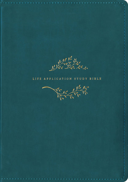 KJV Life Application Study Bible, Third Edition, Large Print (Leatherlike, Teal Blue, Indexed, Red Letter) (Hardcover)