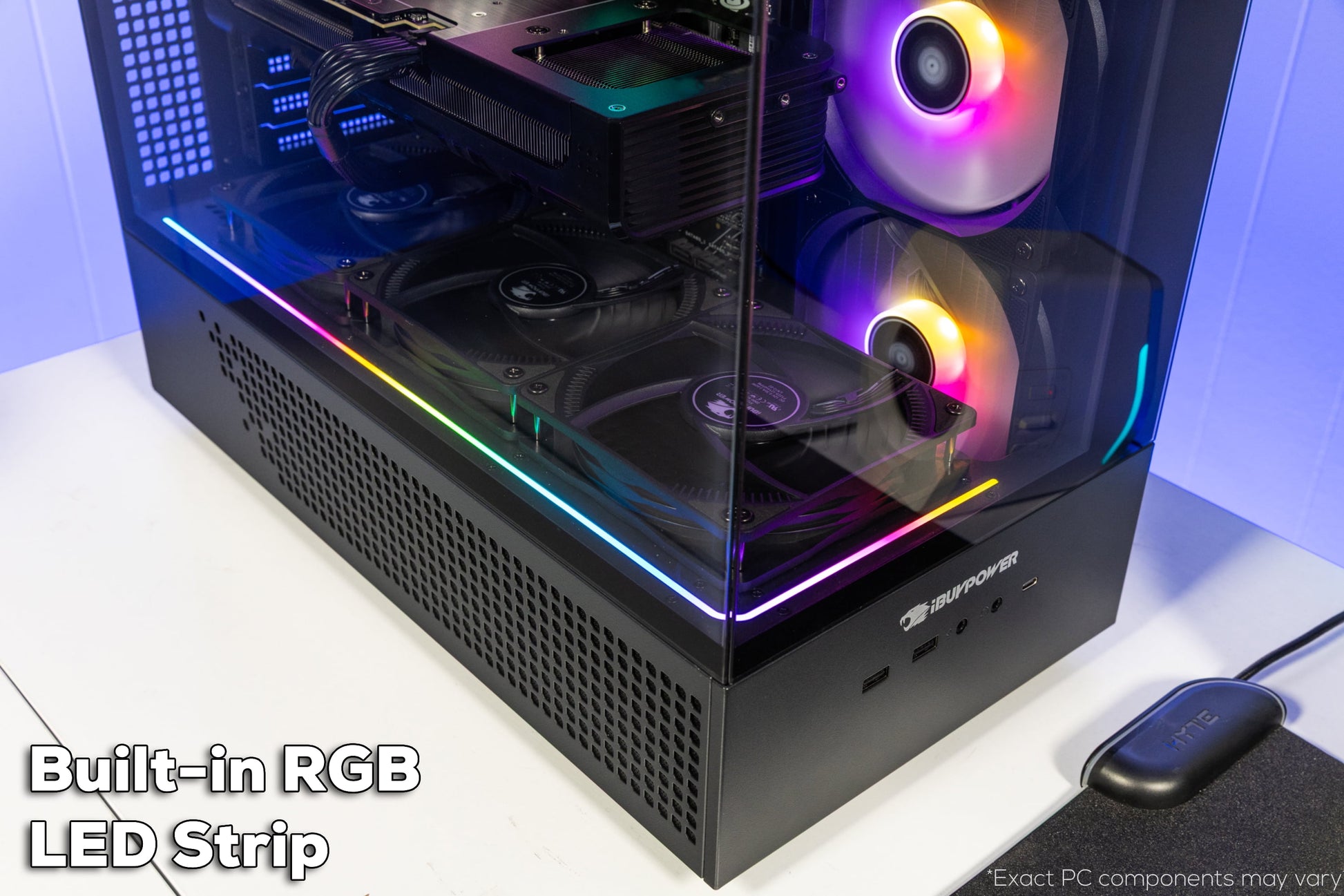 Element Black Gaming PC Desktop Computer Intel Core I9 14900F, NVIDIA Geforce RTX 5070 12GB, 32GB RAM, 1TB SSD, Windows 11, EBI9N5702