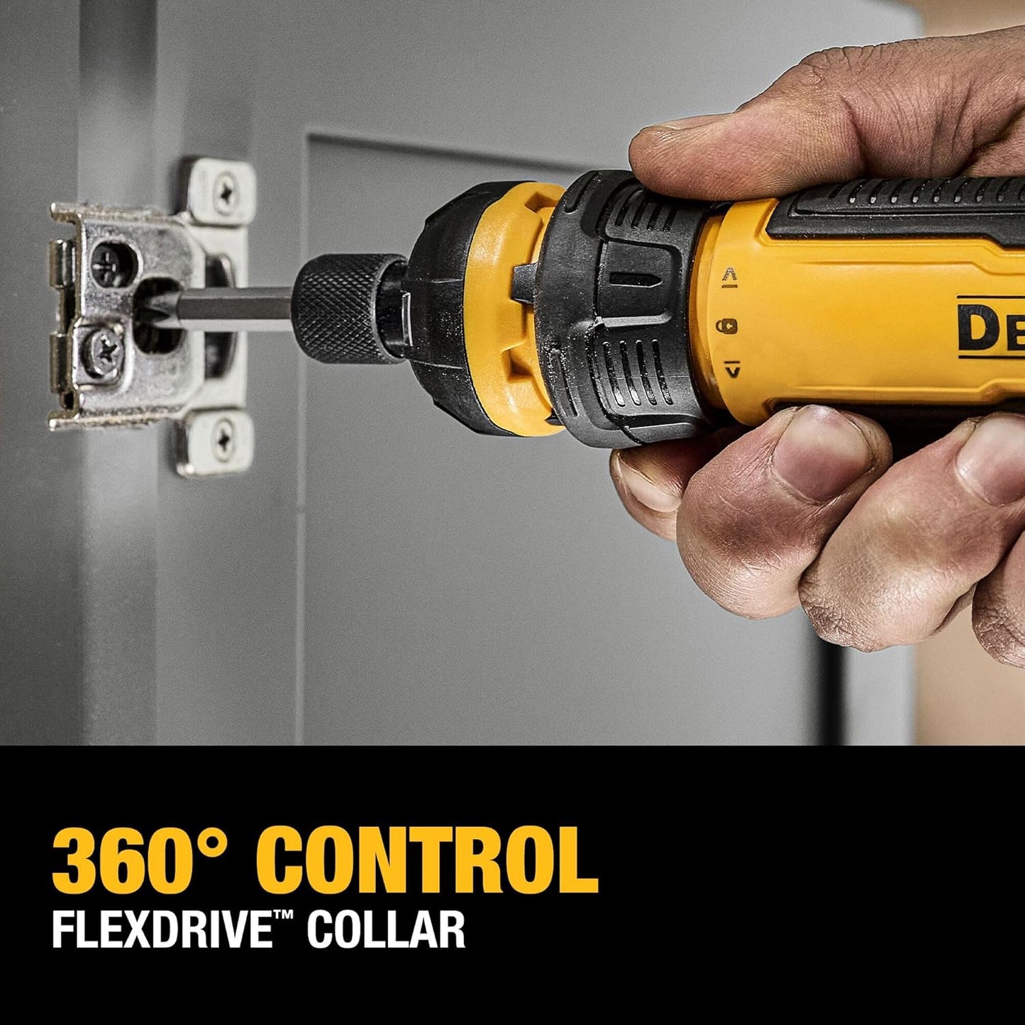 Cordless Screwdriver, 4V USB Rechargeable Electric Screwdriver with 12 Pcs Screwdriver Bit Set, LED Light, FLEXDRIVE Control, Compact, Ergonomic (DWHT66719)
