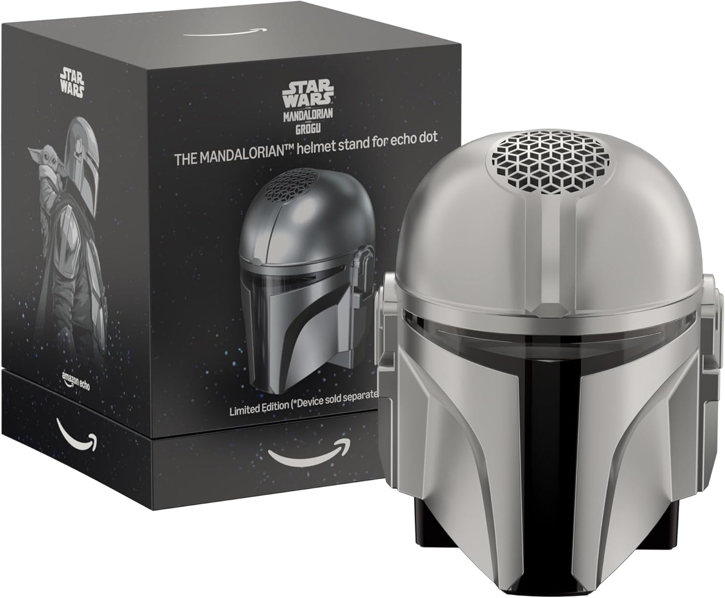 All-New Limited Edition, Star Wars the Mandalorian Helmet Stand for  Echo Dot (4Th & 5Th Generation)