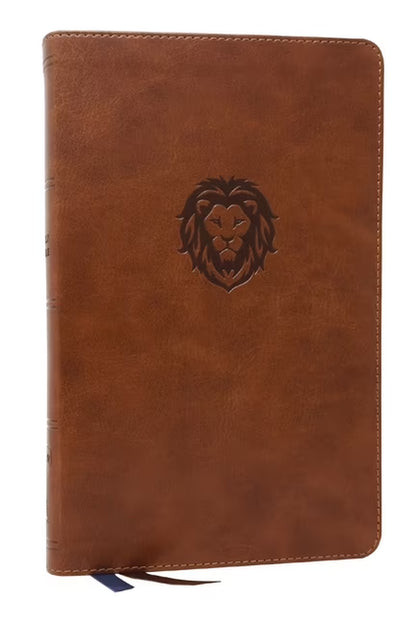 Nkjv, Thinline Bible Youth Edition, Leathersoft, Brown, Red Letter Edition, Comfort Print, (Hardcover)