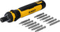 Cordless Screwdriver, 4V USB Rechargeable Electric Screwdriver with 12 Pcs Screwdriver Bit Set, LED Light, FLEXDRIVE Control, Compact, Ergonomic (DWHT66719)
