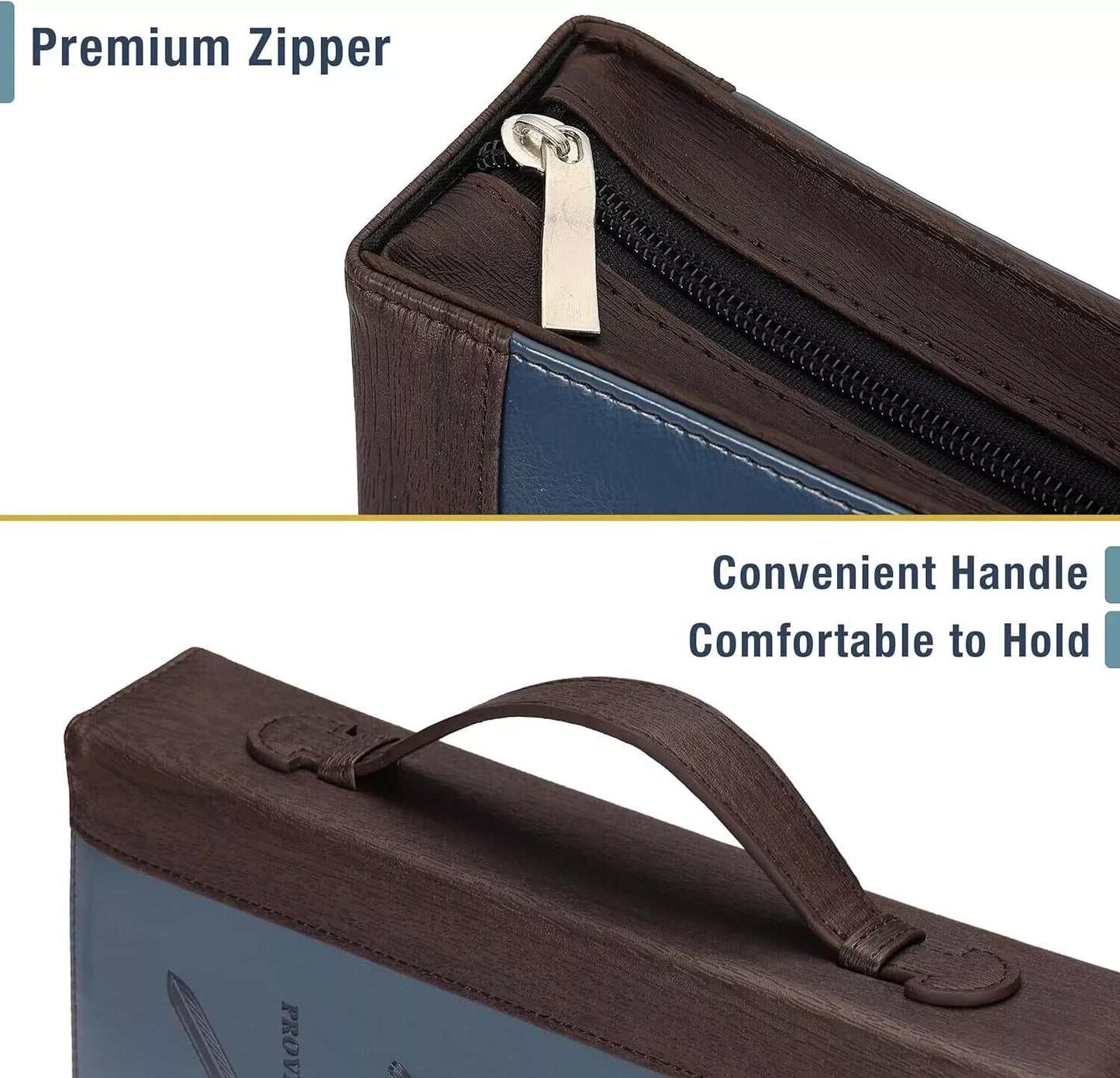 - Fundas Biblicas Para Hombres, 10,7" X 7,5" X 2,4, Estuche Para La Biblia P...