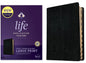 NKJV Life Application Study Bible, Third Edition, Large Print (Bonded Leather, Black, Indexed, Red Letter), (Hardcover)