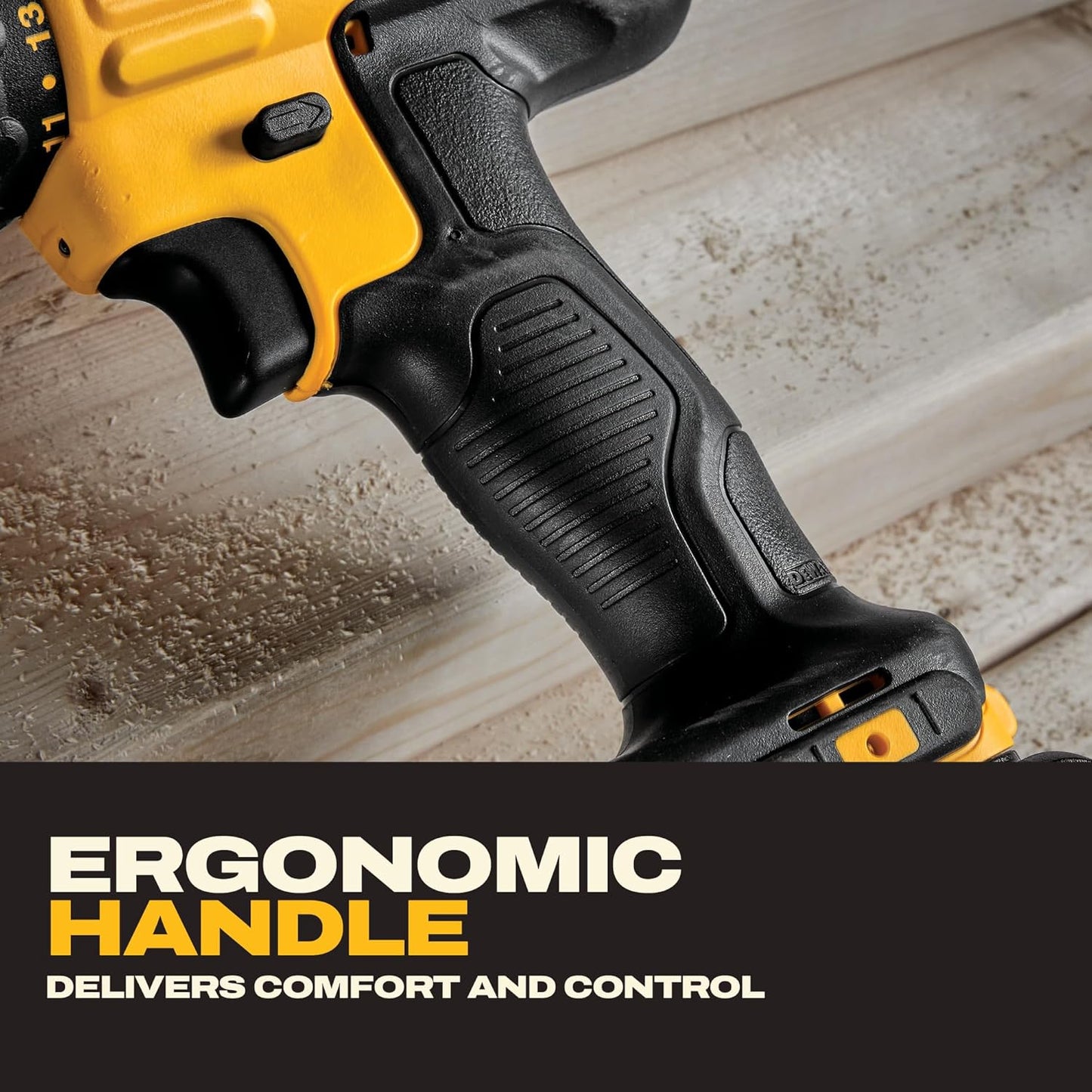 20V Max Cordless Drill Driver Set, 2 Speed, High Performance Motor, Includes 2 XR 1.3Ah Li-Ion Batteries, Charger and Contractor Bag (DCD771C2)