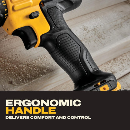 20V Max Cordless Drill Driver Set, 2 Speed, High Performance Motor, Includes 2 XR 1.3Ah Li-Ion Batteries, Charger and Contractor Bag (DCD771C2)