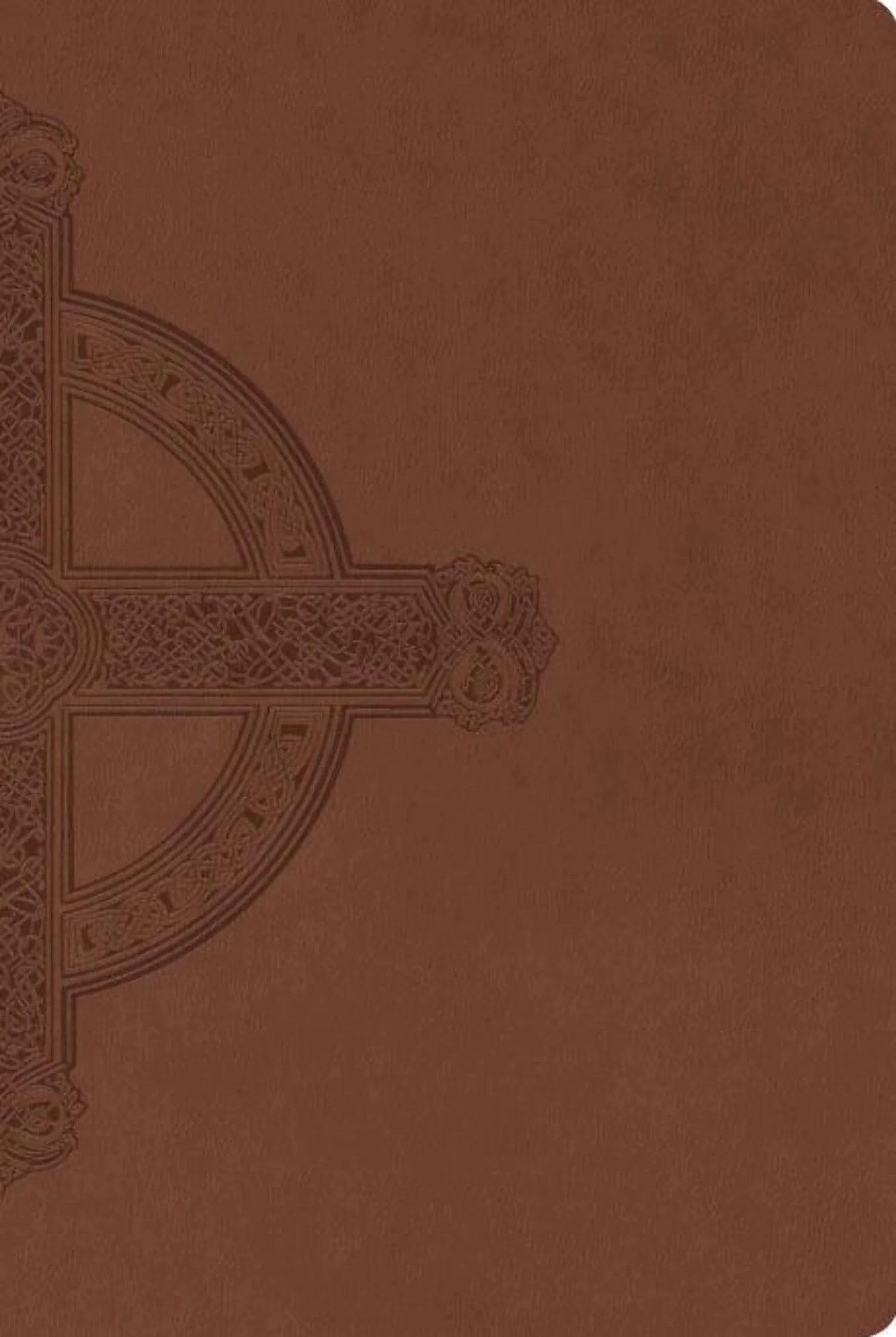 NLT Large Print Premium Value Thinline Bible, Filament Enabled (Leatherlike, Brown Celtic Cross), (Hardcover)