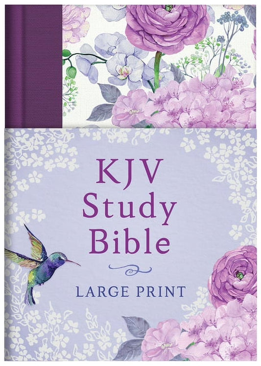 KJV Study Bible KJV Study Bible - Large Print [Hummingbird Lilacs], (Hardcover)