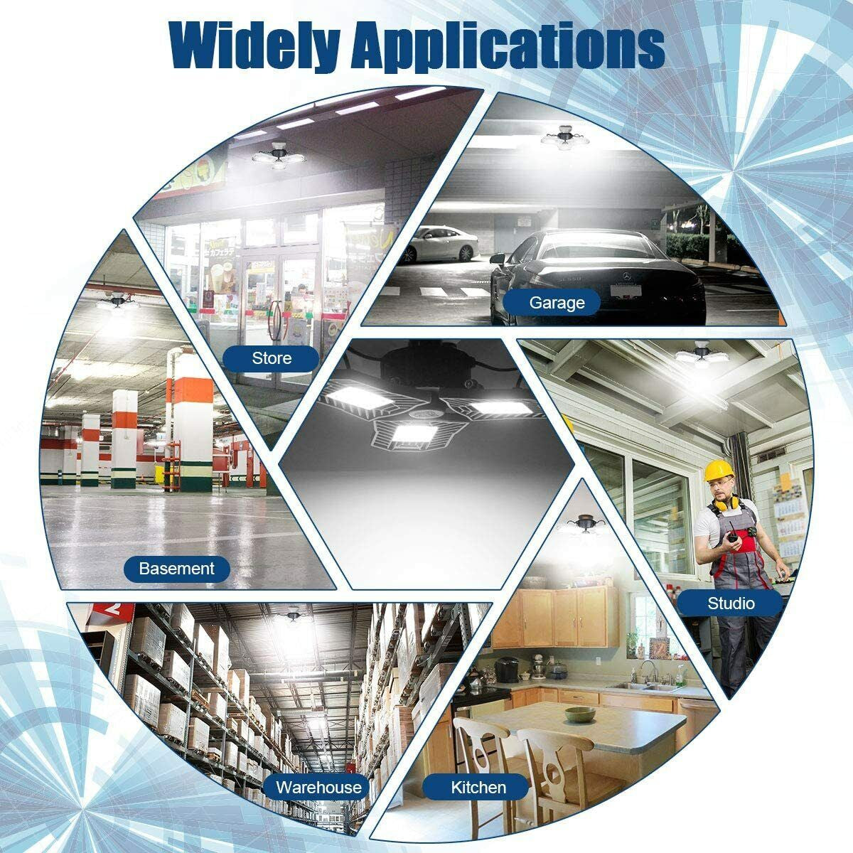 Led Garage Light-Led Adjustable Light-Basement Led Light